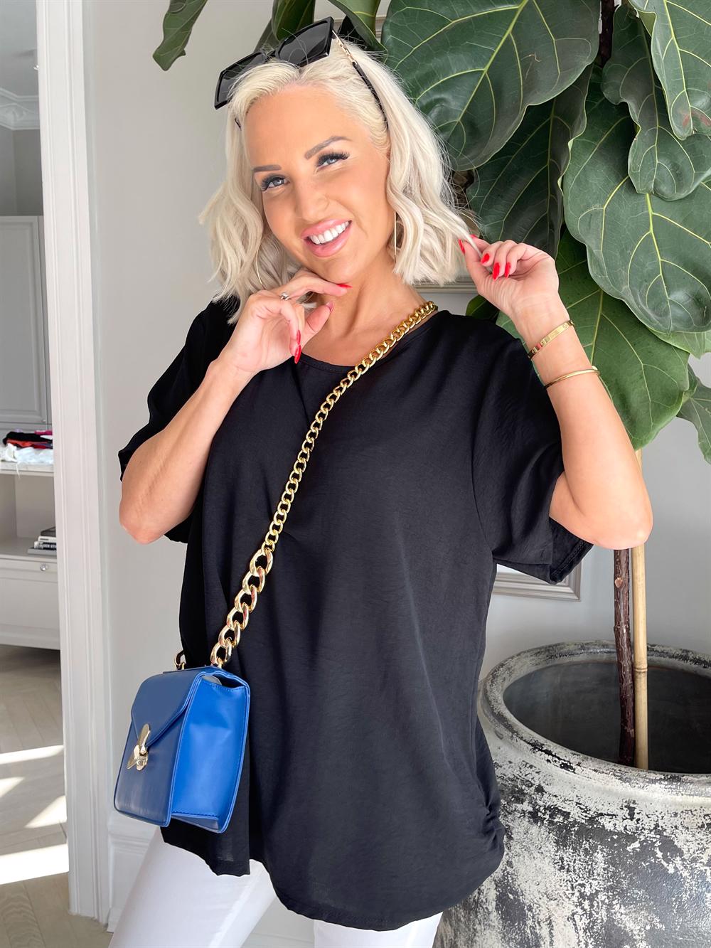 Piana - Blus med kort ärm